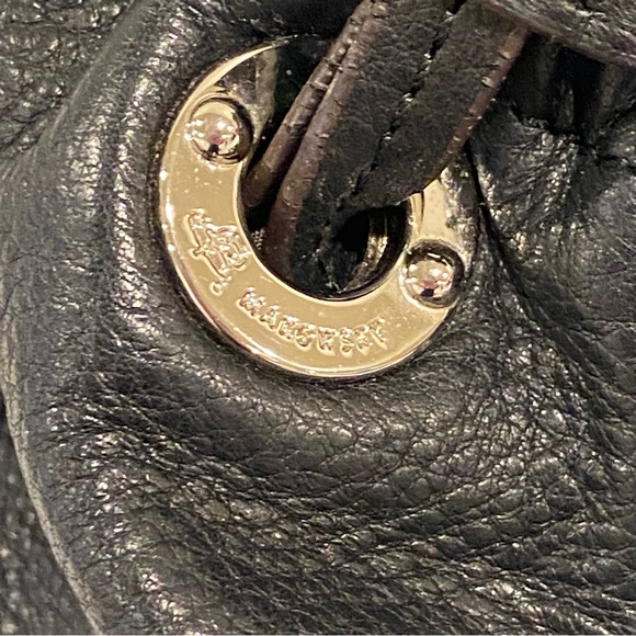 B Makowski Black Leather Hobo Shoulder Bag - Large - Very Good Condition - Picture 5 of 15